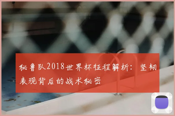 秘鲁队2018世界杯征程解析：坚韧表现背后的战术秘密